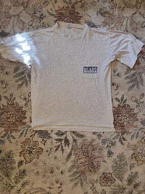 Vintage Chicago Bears Pocket T‑Shirt in Light Heather Gray